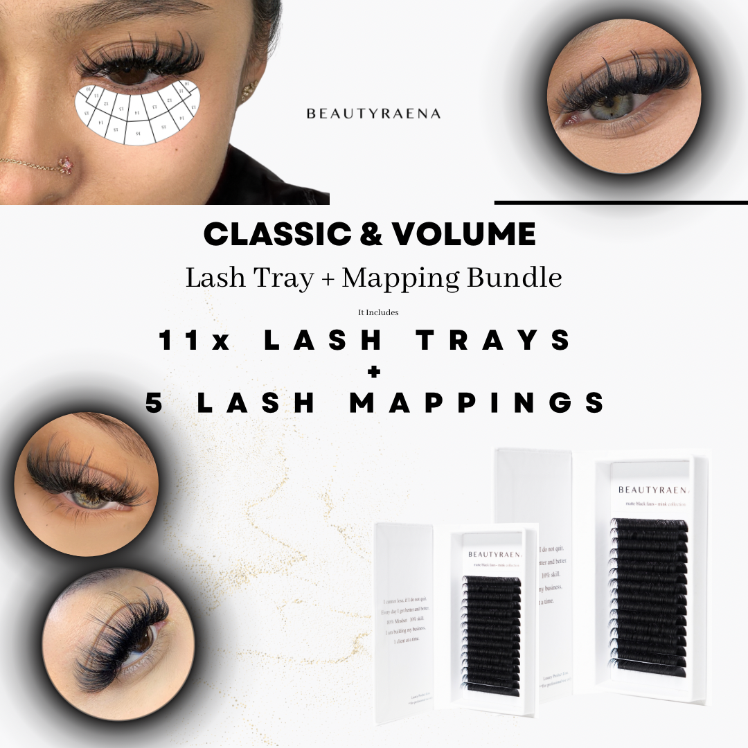 BeautyRaena CLASSIC & VOLUME Lash Tray Bundle + Lash Mappings