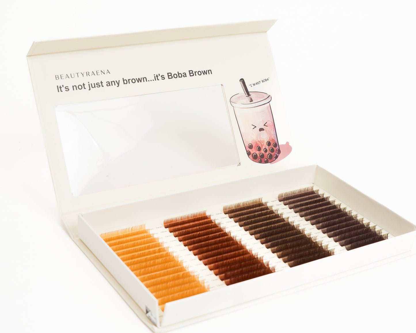 “It’s Boba Brown” Lash Tray Collection