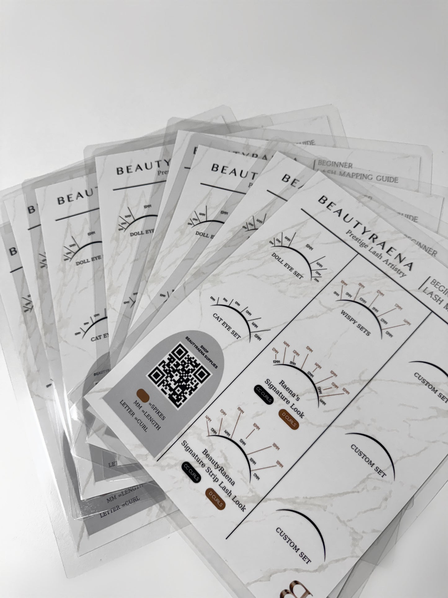 Lash Mapping Guide + 8 Sponges
