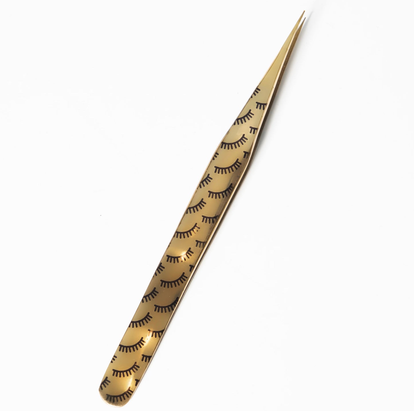 BeautyRaena Lash Print Tweezers - Straight Isolator